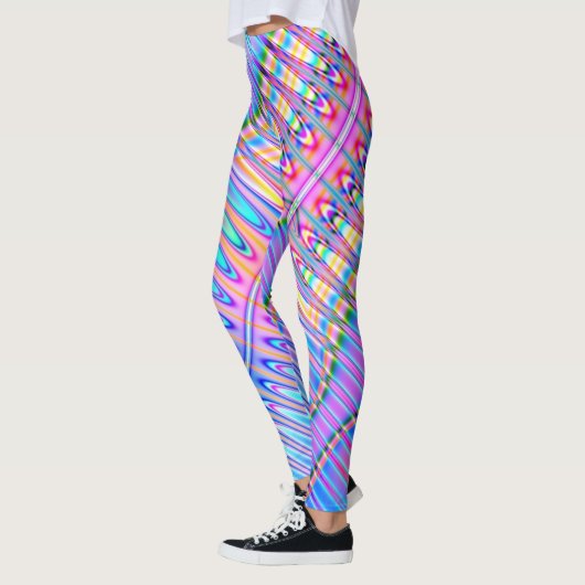 Leggings voor Bright Fractal Pattern (Links)