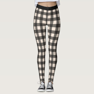 Leggings voor Buffalo-spelden voor zwarte en crèm