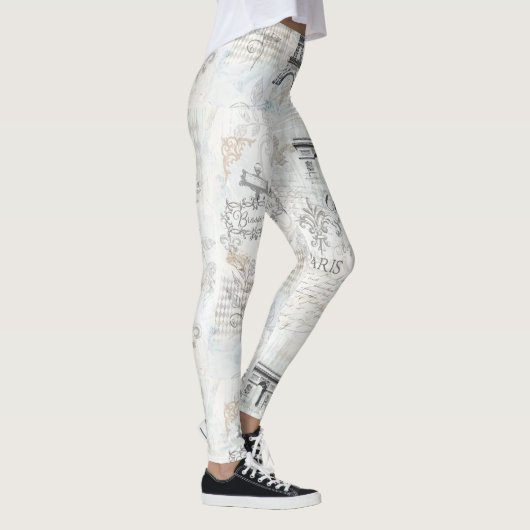 Leggings voor collage druk in de Parijse stad (Rechts)