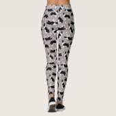 Leggings voor Collie en Paw-afdrukken aan randen (Achterkant)