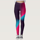 Leggings voor cross-over-printen in kleur (Voorkant)