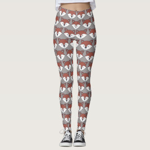 Leggings voor Cute Fox/Foxy Pattern