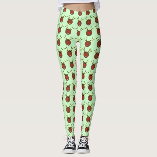 Leggings voor Cyber-kerstrendieren (Voorkant)