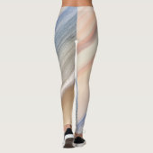 Leggings voor de fitness van het zand- en Zee-patr (Achterkant)