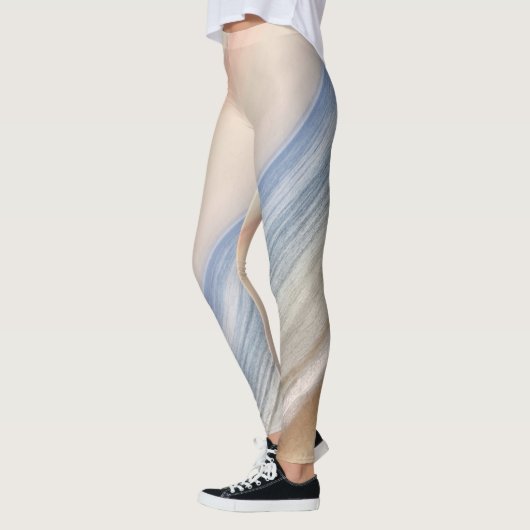 Leggings voor de fitness van het zand- en Zee-patr (Links)