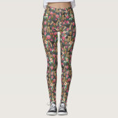 Leggings voor de Floral van Airedale Terrier - hou (Voorkant)