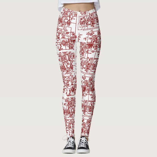 Leggings voor de kringloop (kersen) (Voorkant)