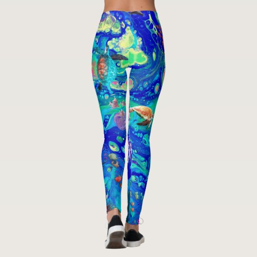 Leggings voor de kunst in de oceaan, (Achterkant)