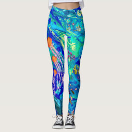 Leggings voor de kunst in de oceaan,