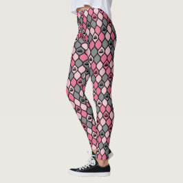 Leggings voor de mantel - roze/grijs