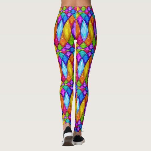 Leggings voor de Mode van diamanten Pop (Achterkant)