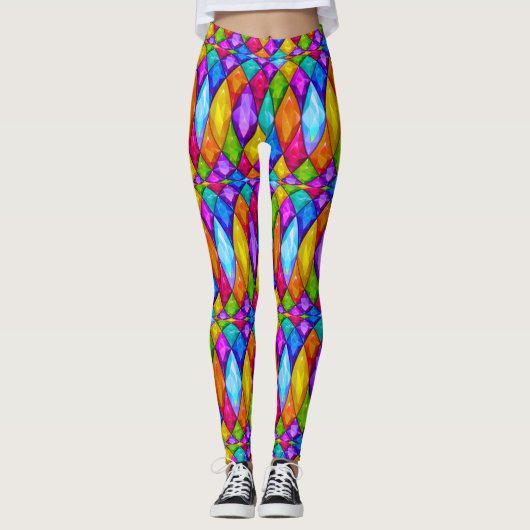 Leggings voor de Mode van diamanten Pop (Voorkant)