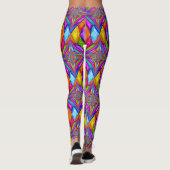 Leggings voor de Mode van diamanten Pop (Achterkant)