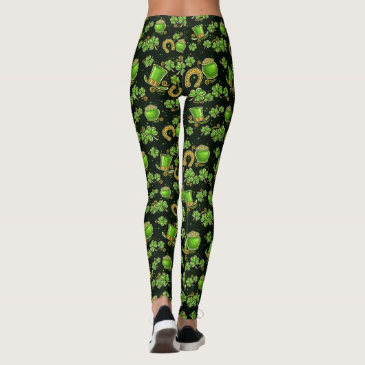 Leggings voor de Mode van Sint Patrick's Day Pop (Achterkant)