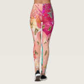 Leggings voor de Mode van tropische Pop (Achterkant)