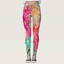 Leggings voor de Mode van tropische Pop