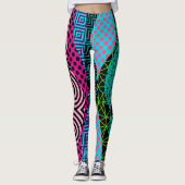 Leggings voor de Mode van Vet Patroon Pop (Voorkant)