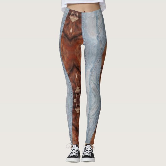 Leggings voor Denim & hide (Voorkant)