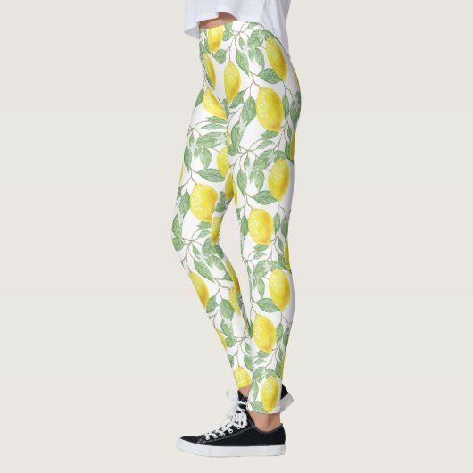 Leggings voor design met leemons en bladzijden (Links)