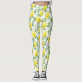 Leggings voor design met leemons en bladzijden (Voorkant)