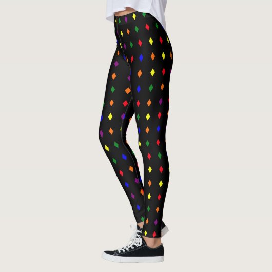 Leggings voor diamantvormig patroon - Pride kleure (Links)