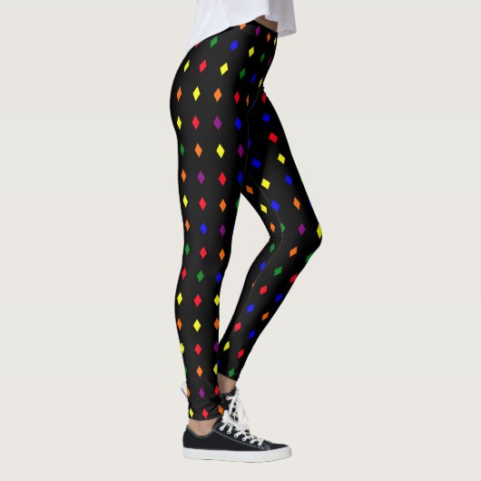 Leggings voor diamantvormig patroon - Pride kleure (Rechts)