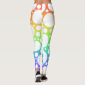 Leggings voor donkerregenboogpolikstippen (Achterkant)