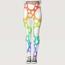 Leggings voor donkerregenboogpolikstippen