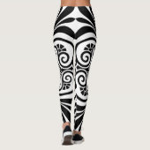 Leggings voor elegant zwart-wit ontwerp (Achterkant)