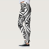 Leggings voor elegant zwart-wit ontwerp (Links)