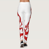 leggings voor "Fire run" (Achterkant)