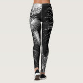 Leggings voor Fireworks Black en White Finale (Achterkant)