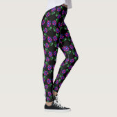 Leggings voor  Floral afdrukken in Pansy Flower (Rechts)