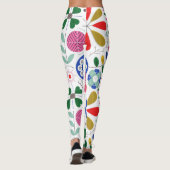 Leggings voor Floral Print (Achterkant)