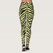 Leggings voor geel en zwart Zebra dierpatronen (Achterkant)