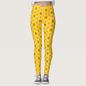 Leggings voor Gele en Oranje ontwerper (Voorkant)
