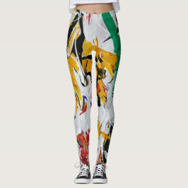 Leggings voor gemorste verf