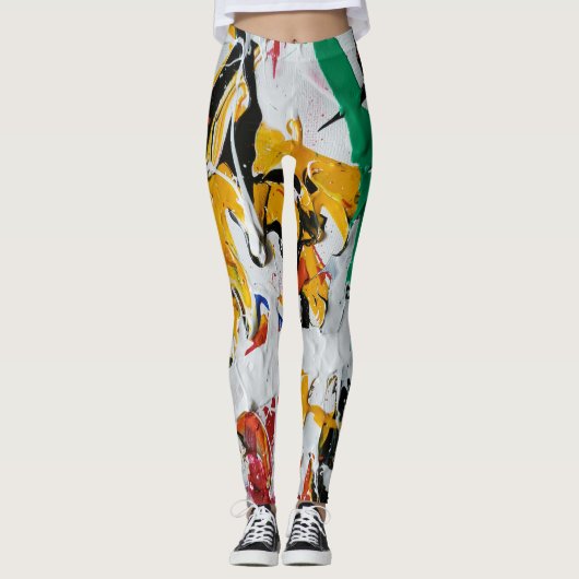 Leggings voor gemorste verf (Voorkant)