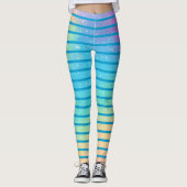 Leggings voor gradiëntstrips voor zachte regenboog (Voorkant)
