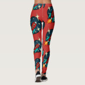 LEGGINGS VOOR GRAFISCHE PATROON VOOR RETRO ROCKET (Achterkant)