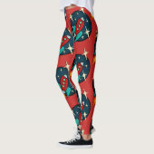 LEGGINGS VOOR GRAFISCHE PATROON VOOR RETRO ROCKET (Links)