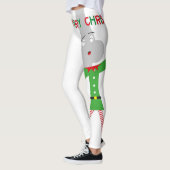 leggings voor groen rode kerst - engelse kerst (Links)