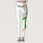 leggings voor groen rode kerst - engelse kerst (Voorkant)