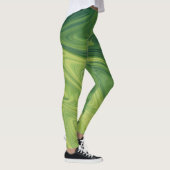 leggings voor groen vloeibaar textuurpatroon (Rechts)