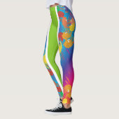 Leggings voor groene/Abstracte kleurrijke porties (Links)