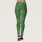 Leggings voor groene Bamboe Star Pattern Yoga Pant (Achterkant)