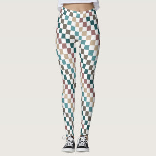 Leggings voor groene/bruine, op maat gesneden vrou