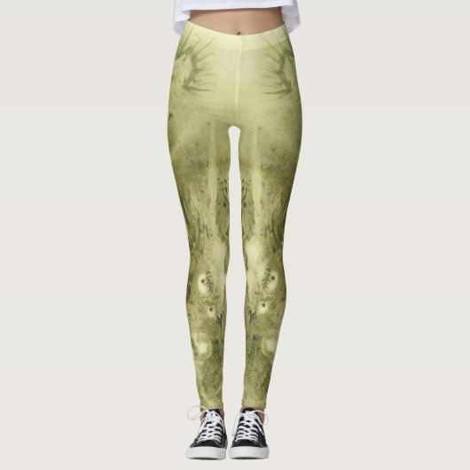 Leggings voor groene dragon (Voorkant)
