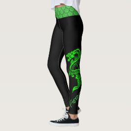 Leggings voor groene dragon