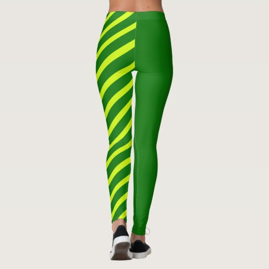 Leggings voor groene en gele jester (Achterkant)